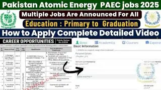 Atomic Energy Commission Latest Jobs 2025 | How to Apply for PAEC Jobs | Govt Jobs 2025| PAEC
