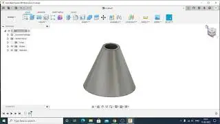 Hollow frustum or hollow cone in fusion 360