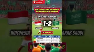 Hasil babak pertama pertandingan kualifikasi Piala Dunia 2026 antara Indonesia vs Arab Saudi