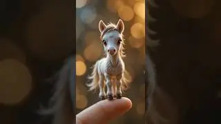 So small but so beautiful! 😍🐴 #TinyHorse #MiniHorse #HorseLover  #MagicHorse #PetLover #HorseLife