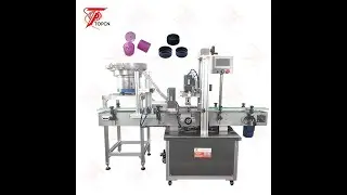 Flip Top Plastic Cap Closer Machine Cosmetic Automatic Screw Bottle Capping Machine With Cap Feeder