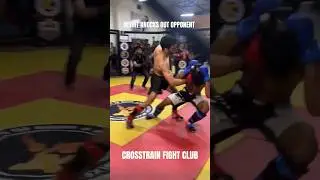 Crosstrain Fighter knocks out opponent #mma #boxing #jiujitsu #bjj #muaythai #delhi #ufc #fighter