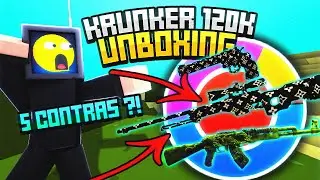 FASTEST 120,000 KR Krunker Unboxing! (5x CONTRABAND!)