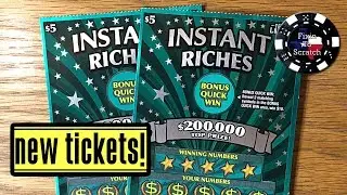 New Tickets! 2X $5 Instant Riches - Texas Lottery Scratch Offs