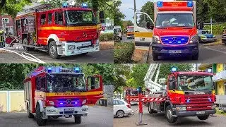 [ZWEI BR&Auml;NDE IN GLEICHEM WOHNHAUS] FEUERWEHR MARL im EINSATZ | - SCHMORBRAND - | GROSSEINSATZ