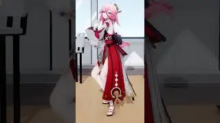 Yae Miko | PUBG dance【MMD - Genshin Impact 原神】#shorts #mmd #genshinimpact