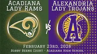 Acadiana Lady Rams vs Alexandria Lady Trojans, Playoffs Round #2