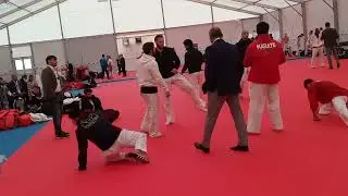 RAFAEL AGHAEV  WORLD KARATE CHAMPIONSHIP  WARM UP