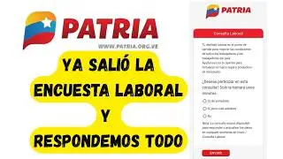 Respondemos la Encuesta Laboral en Patria para el Aumento Salarial