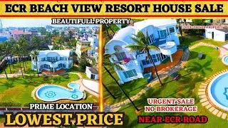ECR Beach View Resort House For Sale | Swimmingpool | Low Price | #ecr #house #mgm #ecrhouseforsale