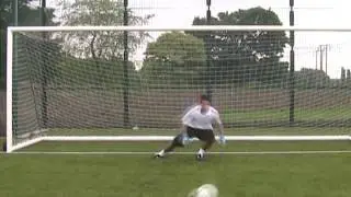 PE Office - Football Goalkeeping Skill Video - Collapsing Save