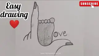 How to draw a hand✏️😍 | baby foot | hand drawing | mother love | love ❤| easy step by step drawing 