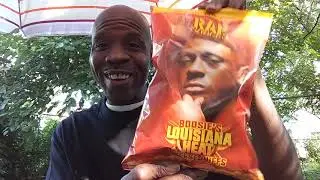 New Rap Snacks lil Boosie Louisiana heat Cheese Puffs & Faygo Moon Mist Red - ( Snack Review )