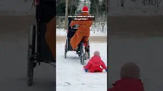 Катание на санках в датском стиле #дания #копенгаген