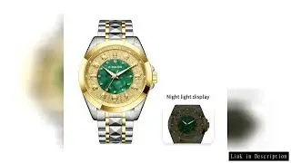 Men's Luxury Stainless Steel Band Mechanical Wristwatch Fashion Watch with Twelve Zodiac Symbol Desi