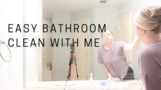 MESSY BATHROOM CLEAN WITH ME | CLEANING MOTIVATION WITH MUSIC