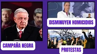 QUIEREN VINCULAR A AMLO CON MADURO; BAJAN HOMICIDIOS 40 POR CIENTO; EUA UN CAOS