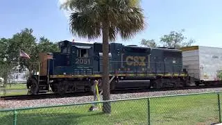 CSX local turning on wye in Plant City, FL - Part 2