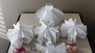 Quick and easy Snowflakes and Christmas Angels using doilies