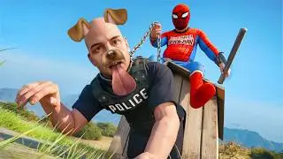 ПОСАДИЛ КОПА В СОБАЧЬЮ БУДКУ - GTA 5 RP
