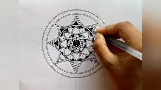 Step by step Mandala art for beginners