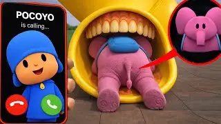CURSE of POCOYO SLIDE EATER VS ELLY SLIDE EATER | story about ELLY Transformation into TRIPLE SLIDE 