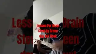 Lesson For Brain Stew by Green day Out Now! #guitar #music #greenday #brainstew
