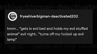 evil night on tumblr...