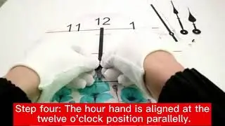 Large torque I axis clock movement clock installation video tutorial