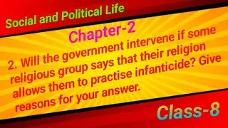 2. Will the government intervene if some religious group says that their religion allows them to pra