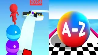Stack Rider 3D VS AZ Rush Gameplay Walkthrough Android iOS