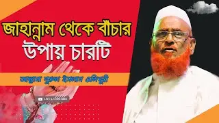 জাহান্নাম থেকে বাঁচার উপায় চারটি || আল্লামা নুরুল ইসলাম ওলিপুরী allama nurul islam olipuri