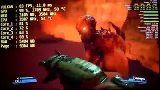 DOOM - Pentium G4560 - GTX 1050 Ti - 8GB - 1080p Test