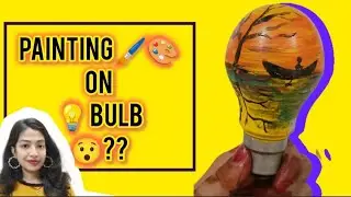 Painting on bulb 😯💡DIY | Easy painting