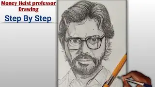 How To Draw The Professor From Money Heist 🔥🔥