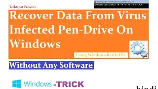 Recover Shortcut Files From USB PenDrive - Hindi Urdu