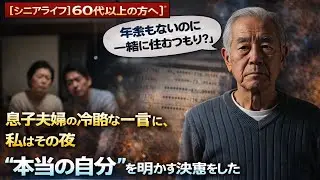 「年金もないのに一緒に住むつもり？」息子夫婦の冷酷な一言に、私はその夜“本当の自分”を明かす決意をした【シニアライフ】【60代以上の方へ】
