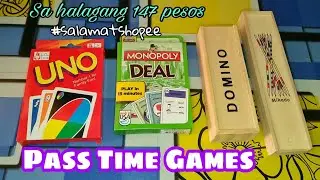 Unboxing Pass time games from Shopee | Mikado | Domino | Monopoly Deal | UNO