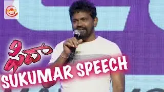 Sukumar's Funny and Joyous Speech at Fidaa Audio Launch | Silly Monks