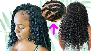MANE CONCEPT AFRI NAPTURAL WATERFALL CROCHET BRAIDS Hairstyle