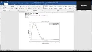 HW 11: (a)Example on continuous and discrete time system    (b) model reduction realization