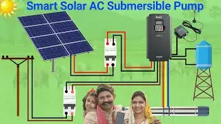 Smart Solar AC Submersible Pump | Connection | Let's Make.