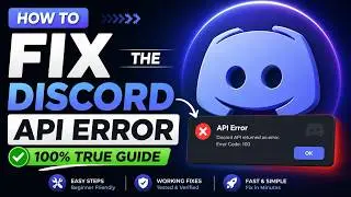 How To Fix The Issue Of Discord API Error || Full Guide  || DISCORD ERROR