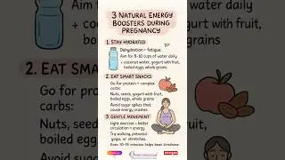 🌸 3 Natural Energy Boosters During Pregnancy