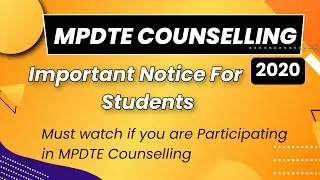 MP DTE Counselling Notice For NRI Students | MP DTE Registration 2020.
