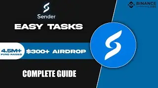 Sender Labs Confirmed Airdrop 🎁 - Backed By Bainace, No Investment Airdrop