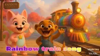 Rainbow Train Song for Kids 🌈🚂 | Learn Colors with Matcou Music