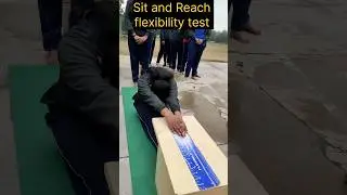 Sit and Reach flexibility test #shorts #trending #viral #youtubeshorts #flexibility #physical
