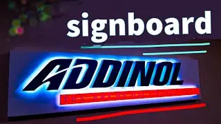 Signboard How to make / Як Зробити Рекламну Вивіску #вивіска_виготовлення #signboard