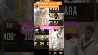 Top 5 Highest Individual Test Scores #cricket #brianlara #mathewhayden #garrysobers #jayawardene